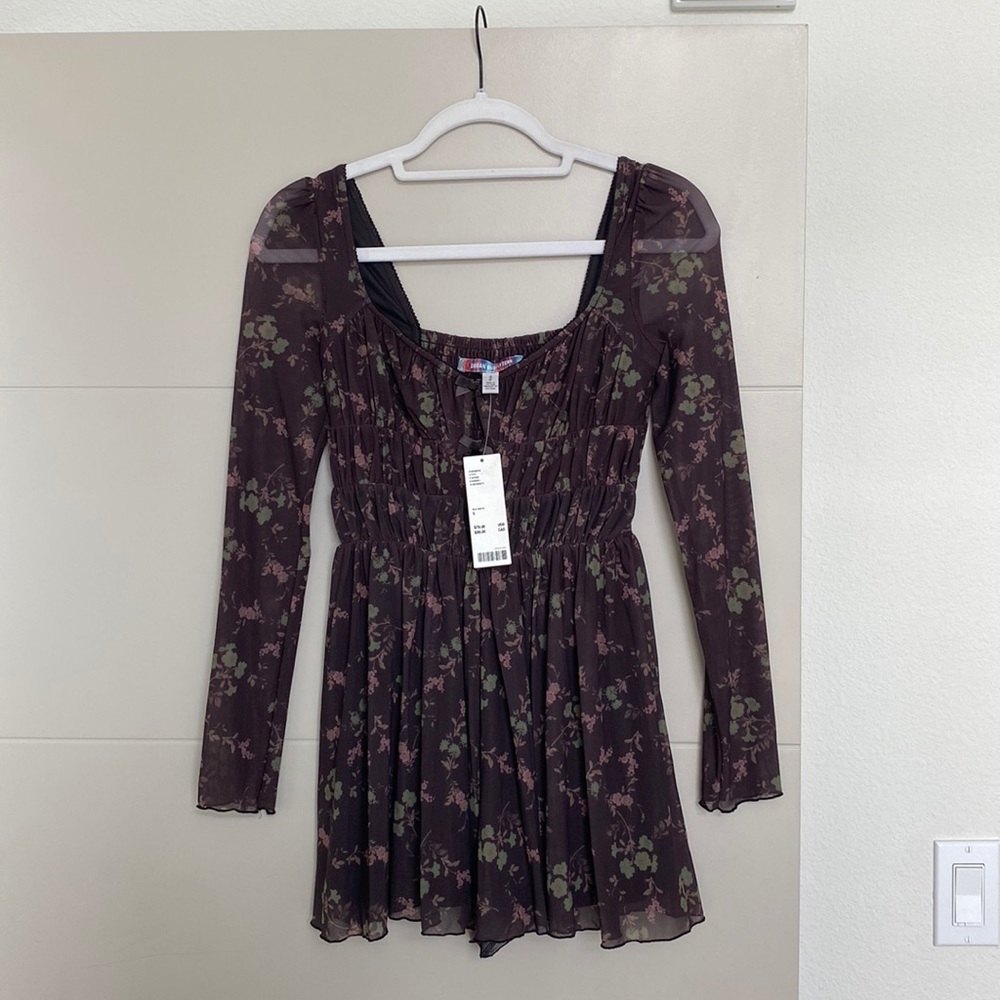 UNWORN TAGS ON Urban Outfitters Rouched Cutout Romper